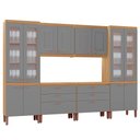 Ver imagem 3 de Cozinha Praga Modulada Composta por 06 Módulos 100% Mdf com Paneleiros e Balcões