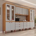 Ver imagem 1 de Cozinha Praga Modulada Composta por 06 Módulos 100% MDF com Paneleiros e Balcões