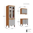 Ver imagem 5 de Cozinha Praga Modulada Composta por 06 Módulos 100% MDF com Paneleiros e Balcões