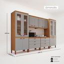 Ver imagem 4 de Cozinha Praga Modulada Composta por 06 Módulos 100% MDF com Paneleiros e Balcões
