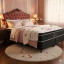 Ver imagem 1 de Cama Box Queen Castor Black e White Air One Face D33 158x198x50 + Box Castor