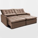 Ver mais imagens de Sofá sem Caixa Retrátil 1,80m Softgel Celeste Velusoft Castor Cama Inbox