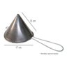 Coador De Óleo 17x13 Cm Cônico Com Cabo Chapa Inox Multiuso - 2