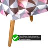 Poltrona para Quarto de Menina Nina Estampada Triangulo Rosa Rodapé - 4