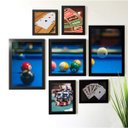 Ver imagem 1 de Kit de Quadros Decorativos 7 Peças Jogos Los Quadros