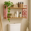 Ver imagem 2 de Kit 2 Suporte Prateleira Rosa Infantil Feminino Delicado Estilo Industrial Quarto Criança Decorativo