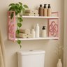 Kit 2 Suporte Prateleira Rosa Infantil Feminino Delicado Estilo Industrial Quarto Criança Decorativo - 3