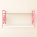Ver imagem 7 de Kit 2 Suporte Prateleira Rosa Infantil Feminino Delicado Estilo Industrial Quarto Criança Decorativo
