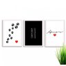 Kit de Quadros Decorativos 3 Peças Amor Cachorro Au Au! Los Quadros - 1