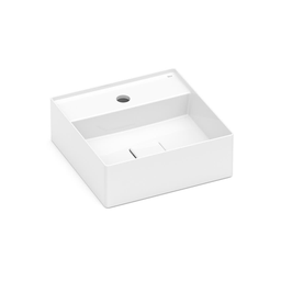 Cuba Roca Apoio Quadrada C/mesa Terra T8 350x350 Black Matte Branco - 3