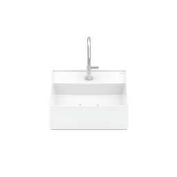 Cuba Roca Apoio Quadrada C/mesa Terra T8 350x350 Black Matte Branco - 1