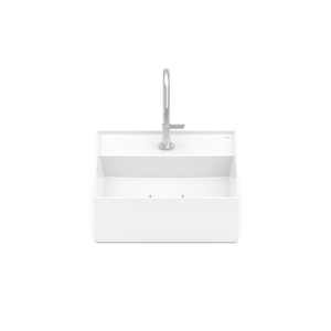Cuba Roca Apoio Quadrada C/mesa Terra T8 350x350 Black Matte Branco