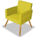 Ver imagem 1 de Poltrona Decorativa Nina Platinum Decor Amarela