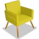 Ver imagem 4 de Poltrona Decorativa Nina Platinum Decor Amarela