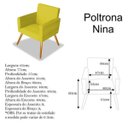 Ver imagem 6 de Poltrona Decorativa Nina Platinum Decor Amarela