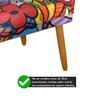 Cadeira Poltrona para Sala Pés Madeira Rodapé Estampa Romero Britto - 3