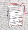 Ver imagem 6 de Balcão Porta Temperos Condimentos com Rodízios Cozinha