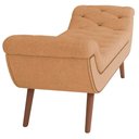 Ver imagem 5 de Kit Cabeceira Cama Box Casal 195cm Madrid com Puff Recamier Santorini Bouclê Mostarda