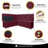 Conjunto Canto Alemão com Bau para Bar Lanchonete Bordo 125x160cm Sofa Store - 7