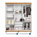 Ver mais imagens de Guarda-Roupa Casal 6 Portas 2 Gavetas MDF Miami Yescasa