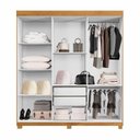 Ver imagem 6 de Guarda-Roupa Casal 6 Portas 2 Gavetas MDF Miami Yescasa