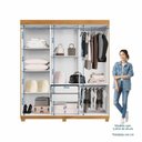 Ver imagem 5 de Guarda-Roupa Casal 6 Portas 2 Gavetas MDF Miami Yescasa