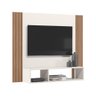 Painel Tv até 40" com Nicho Multimóveis Cr45229 Off White/ripado Madeira - 5