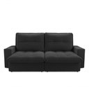 Ver imagem 2 de Sofá com Chaise Firenze 3 Lugares Retrátil e Reclinável 210cm Preto Cia Lar Móveis