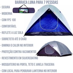 Barraca Luna Grande 7 Lugares C/ Sobreteto Camping Mor - 3