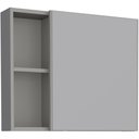 Ver imagem 1 de Espelheira em Aço com Armário Ameixa Cinza 60cm - P101220 - Cozimax Espelheira em Aco com Armario Am