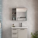 Ver imagem 5 de Espelheira em Aço com Armário Ameixa Cinza 60cm - P101220 - Cozimax Espelheira em Aco com Armario Am