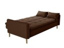 Ver imagem 3 de Sofá Cama Casal Reclinável Donna - Veludo Turkey Chocolate