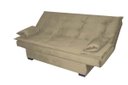 Ver imagem 2 de Sofá Cama Casal Reclinável Esmeralda - Veludo Marrom Claro