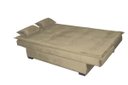 Ver imagem 3 de Sofá Cama Casal Reclinável Esmeralda - Veludo Marrom Claro