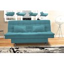 Ver imagem 4 de Sofá Cama Casal Reclinável Maria - Azul Pena