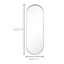Ver imagem 5 de Espelho Decorativo Urban Branco 120x40cm Oblongo
