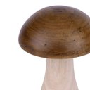 Ver imagem 2 de Escultura Decorativa Cogumelo em Madeira 23cm 22772 Mart