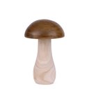 Ver imagem 1 de Escultura Decorativa Cogumelo em Madeira 23cm 22772 Mart
