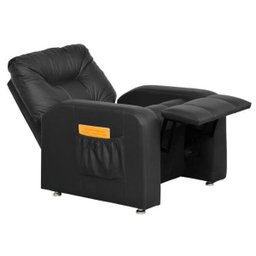 Poltrona Matrix Reclinável Azera - Preto corino - 2