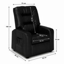 Ver imagem 6 de Poltrona Matrix Reclinável Azera - Preto Corino