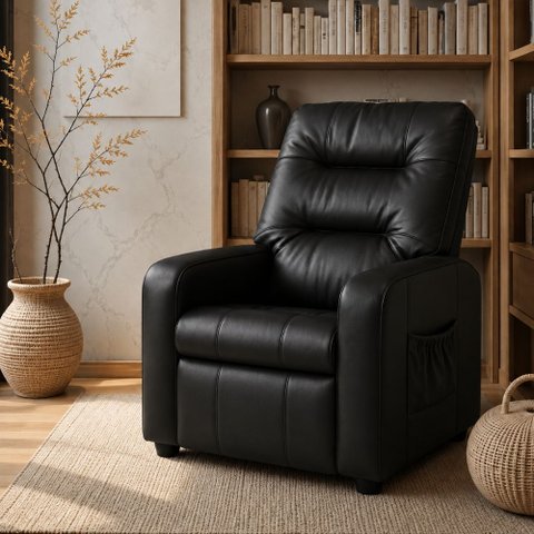 Poltrona Matrix Reclinável Azera - Preto Corino