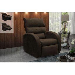 Poltrona do papai Reclinável Camaro - Marrom escuro ligth - 4