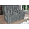 Poltrona do papai Reclinável Dupla Jetta - Veludo Chumbo - 5