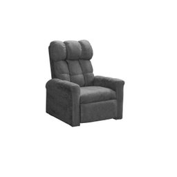 Poltrona do papai Reclinável Pajero - Cinza suede amassado - 1 Poltrona do papai Reclinável Pajero - Cinza suede amassado - 1