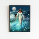 Ver imagem 2 de Quadro Decorativo Umbanda Iemanjá 33x24cm - com Vidro:madeira Branca