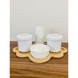 Kit Organizador c/ Garrafa Térmica + Bandeja Nuvem - 1