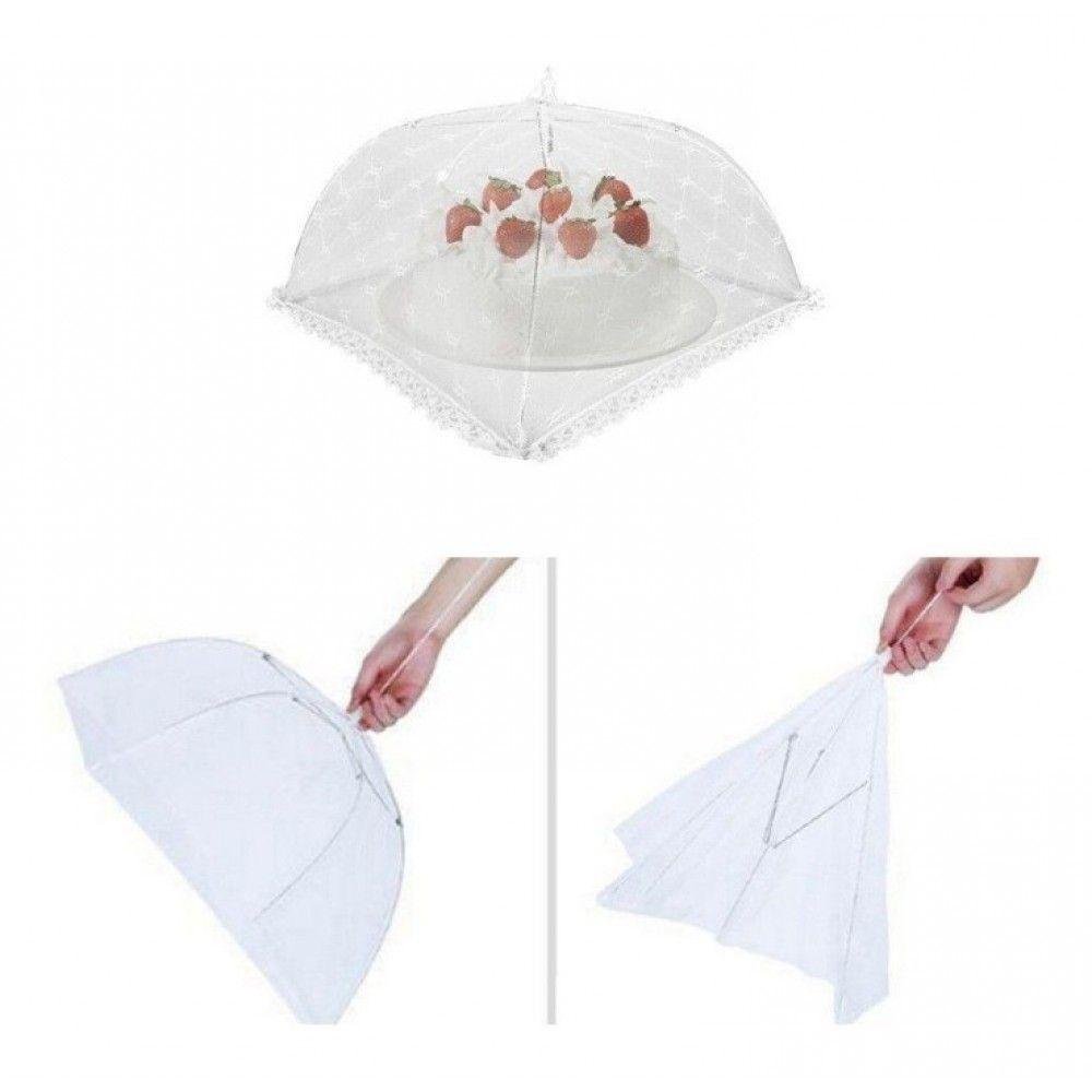 Kit 4 Protetor Tela Mosquiteiro 35cm para Bolo e Alimentos - 4