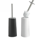 Ver imagem 2 de Escova Sanitária Branca Inox com Suporte Tampa Higiênica 38,3 Cm