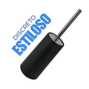 Ver imagem 6 de Escova Sanitária Branca Inox com Suporte Tampa Higiênica 38,3 Cm