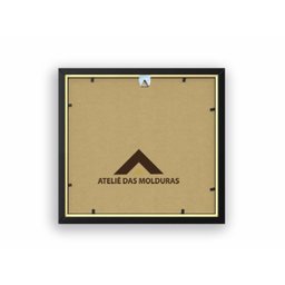MOLDURA 50x50 PRETO ARTE FOTO GRAVURA IMAGEM COM PETG - 2